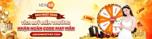 Khuyến Mãi New88 – Đại Nhạc Hội Sinh Nhật Vàng Bùng Nổ Quà Tặng